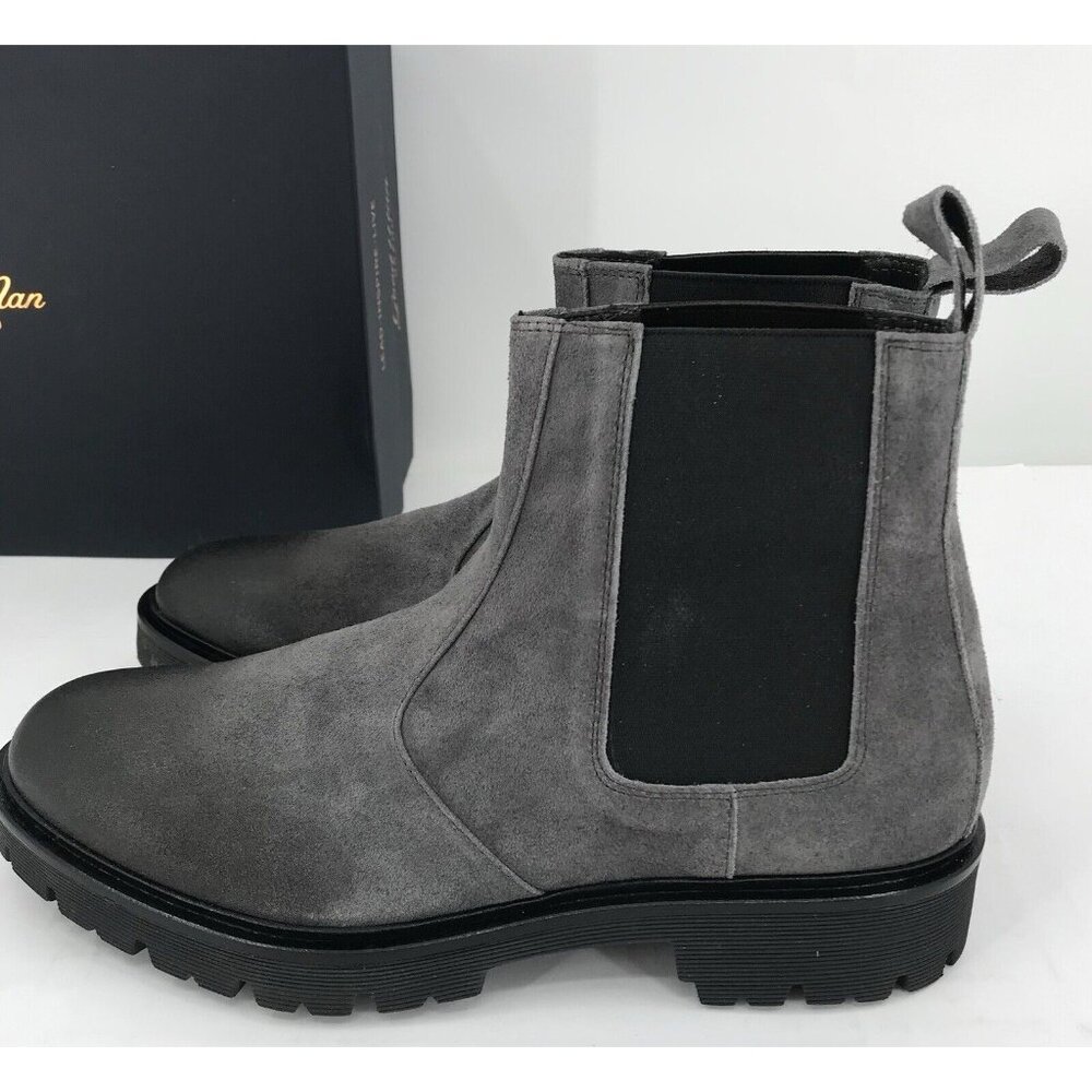 Good Man Brand Modern‎ City Chelsea Boot Size 8.5 Charcoal $268 Italian Suede